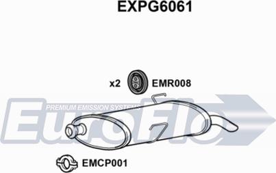 EuroFlo EXPG6061 - Глушитель выхлопных газов, конечный autosila-amz.com