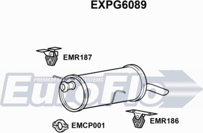 EuroFlo EXPG6089 - Глушитель выхлопных газов, конечный autosila-amz.com