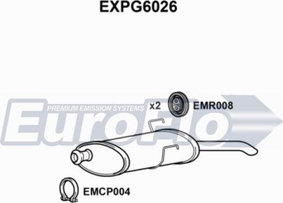 EuroFlo EXPG6026 - Глушитель выхлопных газов, конечный autosila-amz.com