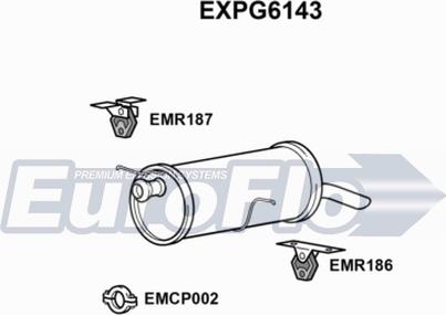EuroFlo EXPG6143 - Глушитель выхлопных газов, конечный autosila-amz.com
