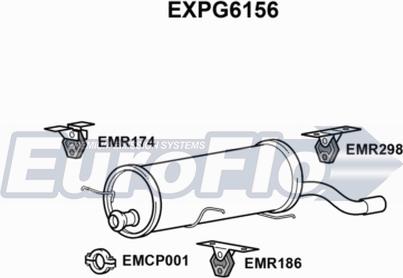 EuroFlo EXPG6156 - Глушитель выхлопных газов, конечный autosila-amz.com