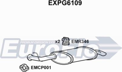 EuroFlo EXPG6109 - Глушитель выхлопных газов, конечный autosila-amz.com