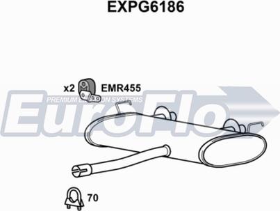 EuroFlo EXPG6186 - Глушитель выхлопных газов, конечный autosila-amz.com
