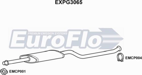 EuroFlo EXPG3065 - Средний глушитель выхлопных газов autosila-amz.com