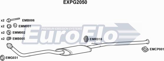 EuroFlo EXPG2050 - Труба выхлопного газа autosila-amz.com
