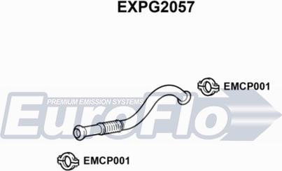 EuroFlo EXPG2057 - Труба выхлопного газа autosila-amz.com