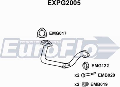 EuroFlo EXPG2005 - Труба выхлопного газа autosila-amz.com