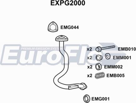 EuroFlo EXPG2000 - Труба выхлопного газа autosila-amz.com