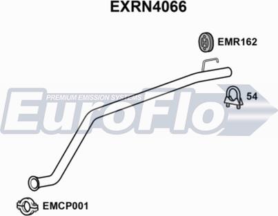 EuroFlo EXRN4066 - Труба выхлопного газа autosila-amz.com