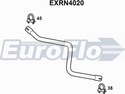 EuroFlo EXRN4020 - Труба выхлопного газа autosila-amz.com