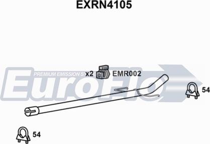 EuroFlo EXRN4105 - Труба выхлопного газа autosila-amz.com