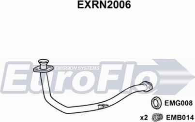 EuroFlo EXRN2006 - Труба выхлопного газа autosila-amz.com