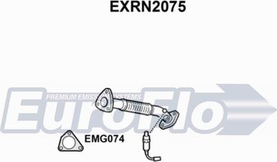 EuroFlo EXRN2075 - Труба выхлопного газа autosila-amz.com