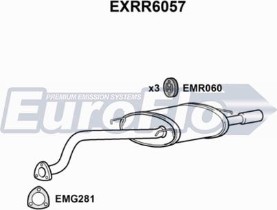 EuroFlo EXRR6057 - Глушитель выхлопных газов, конечный autosila-amz.com