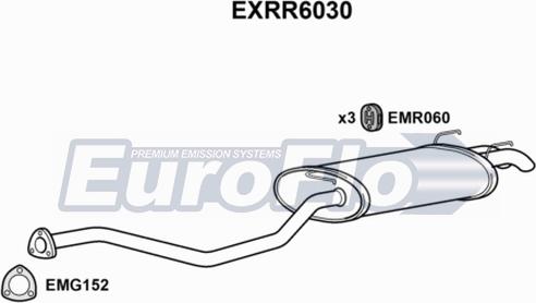 EuroFlo EXRR6030 - Глушитель выхлопных газов, конечный autosila-amz.com