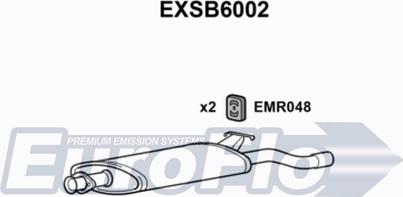 EuroFlo EXSB6002 - Глушитель выхлопных газов, конечный autosila-amz.com