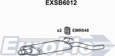 EuroFlo EXSB6012 - Глушитель выхлопных газов, конечный autosila-amz.com