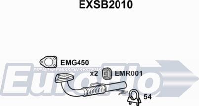 EuroFlo EXSB2010 - Труба выхлопного газа autosila-amz.com