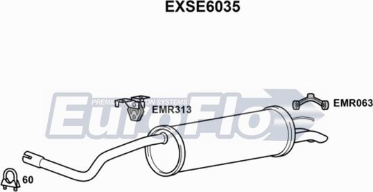 EuroFlo EXSE6035 - Глушитель выхлопных газов, конечный autosila-amz.com