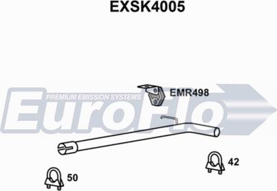 EuroFlo EXSK4005 - Труба выхлопного газа autosila-amz.com