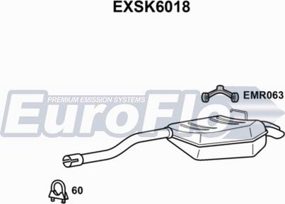 EuroFlo EXSK6018 - Глушитель выхлопных газов, конечный autosila-amz.com