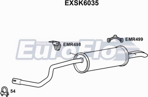 EuroFlo EXSK6035 - Глушитель выхлопных газов, конечный autosila-amz.com