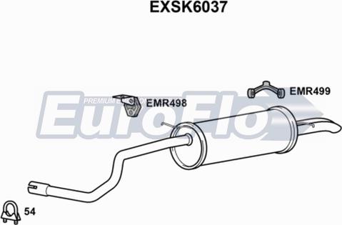 EuroFlo EXSK6037 - Глушитель выхлопных газов, конечный autosila-amz.com