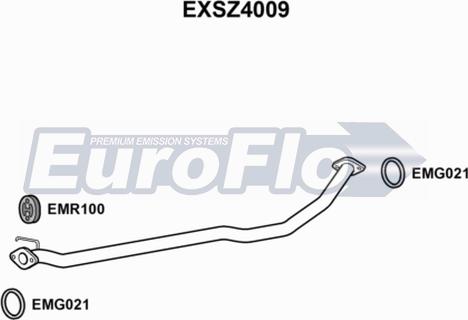 EuroFlo EXSZ4009 - Труба выхлопного газа autosila-amz.com