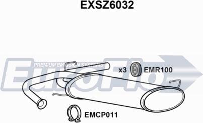 EuroFlo EXSZ6032 - Глушитель выхлопных газов, конечный autosila-amz.com