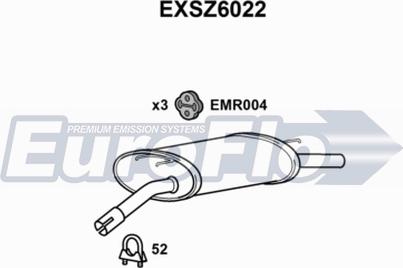 EuroFlo EXSZ6022 - Глушитель выхлопных газов, конечный autosila-amz.com