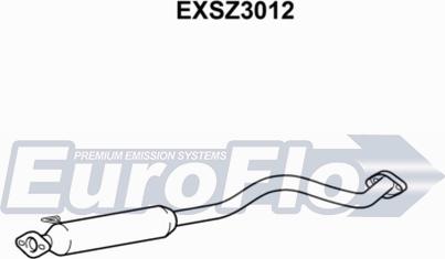 EuroFlo EXSZ3012 - Средний глушитель выхлопных газов autosila-amz.com