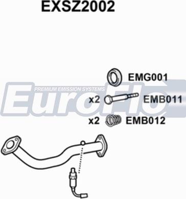 EuroFlo EXSZ2002 - Труба выхлопного газа autosila-amz.com