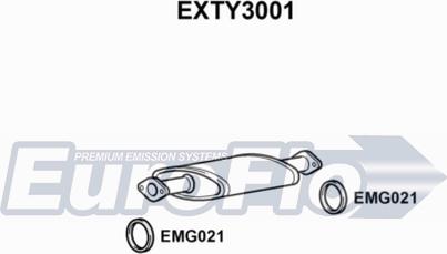 EuroFlo EXTY3001 - Средний глушитель выхлопных газов autosila-amz.com