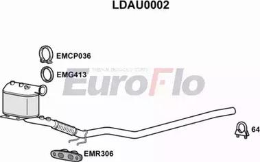 EuroFlo LDAU0002 - Сажевый / частичный фильтр, система выхлопа ОГ autosila-amz.com