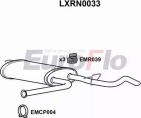 EuroFlo LXRN0033 - Глушитель выхлопных газов, конечный autosila-amz.com