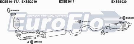 EuroFlo SB9322D 2001 - Система выпуска ОГ autosila-amz.com