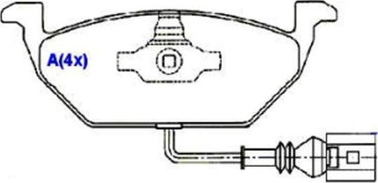 TRW RCPT04370 - Тормозные колодки, дисковые, комплект autosila-amz.com