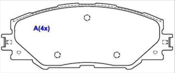 EUROREPAR 1643081180 - Тормозные колодки, дисковые, комплект autosila-amz.com