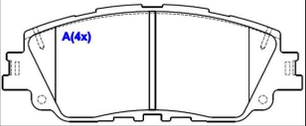 EUROREPAR 1643083380 - Тормозные колодки, дисковые, комплект autosila-amz.com