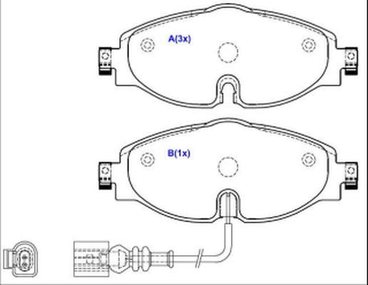 EUROREPAR 1643074480 - Тормозные колодки, дисковые, комплект autosila-amz.com