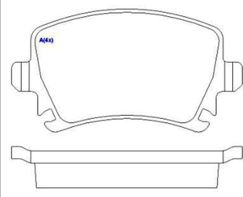 EUROREPAR 1643074080 - Тормозные колодки, дисковые, комплект autosila-amz.com