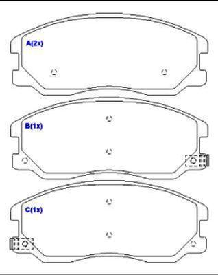 EUROREPAR 1643075080 - Тормозные колодки, дисковые, комплект autosila-amz.com