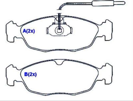 EUROREPAR 1643070680 - Тормозные колодки, дисковые, комплект autosila-amz.com