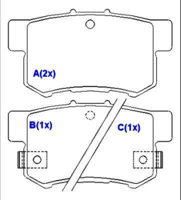 EUROREPAR 1643070280 - Тормозные колодки, дисковые, комплект autosila-amz.com