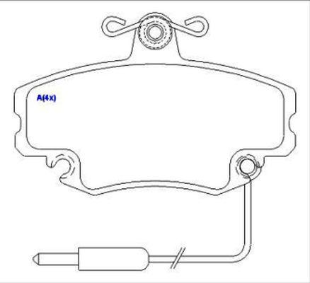 EUROREPAR 1643071480 - Тормозные колодки, дисковые, комплект autosila-amz.com