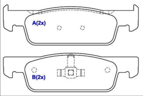 EUROREPAR 1643078680 - Тормозные колодки, дисковые, комплект autosila-amz.com