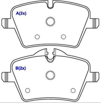 NiBK PN0504W - Тормозные колодки, дисковые, комплект autosila-amz.com