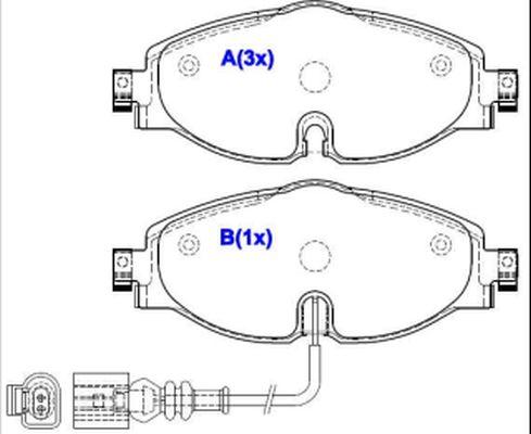 EUROREPAR 1643073280 - Тормозные колодки, дисковые, комплект autosila-amz.com