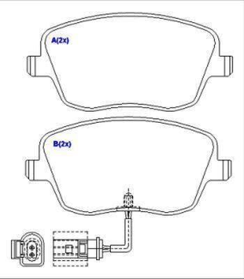 EUROREPAR 1643072680 - Тормозные колодки, дисковые, комплект autosila-amz.com