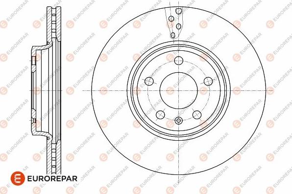 EUROREPAR 1642749980 - Тормозной диск autosila-amz.com